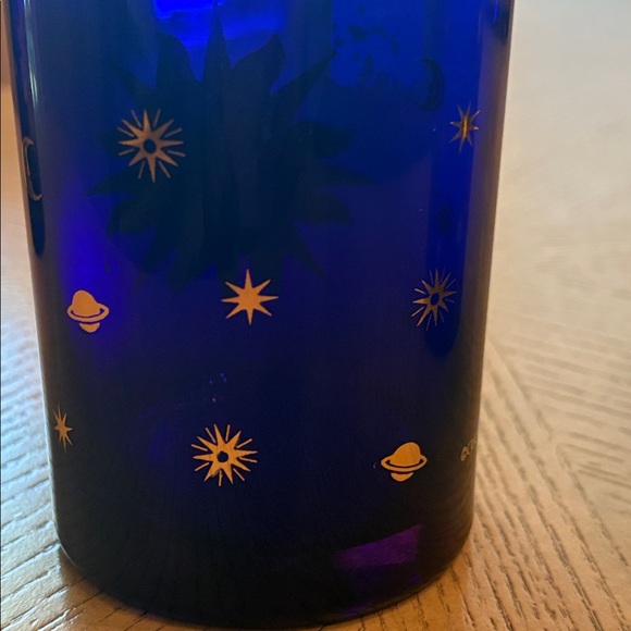 Vintage Set of 3 Culver Blue Celestial Sun Stars Moon Tumbler Cocktail Glasses - Picture 11 of 14